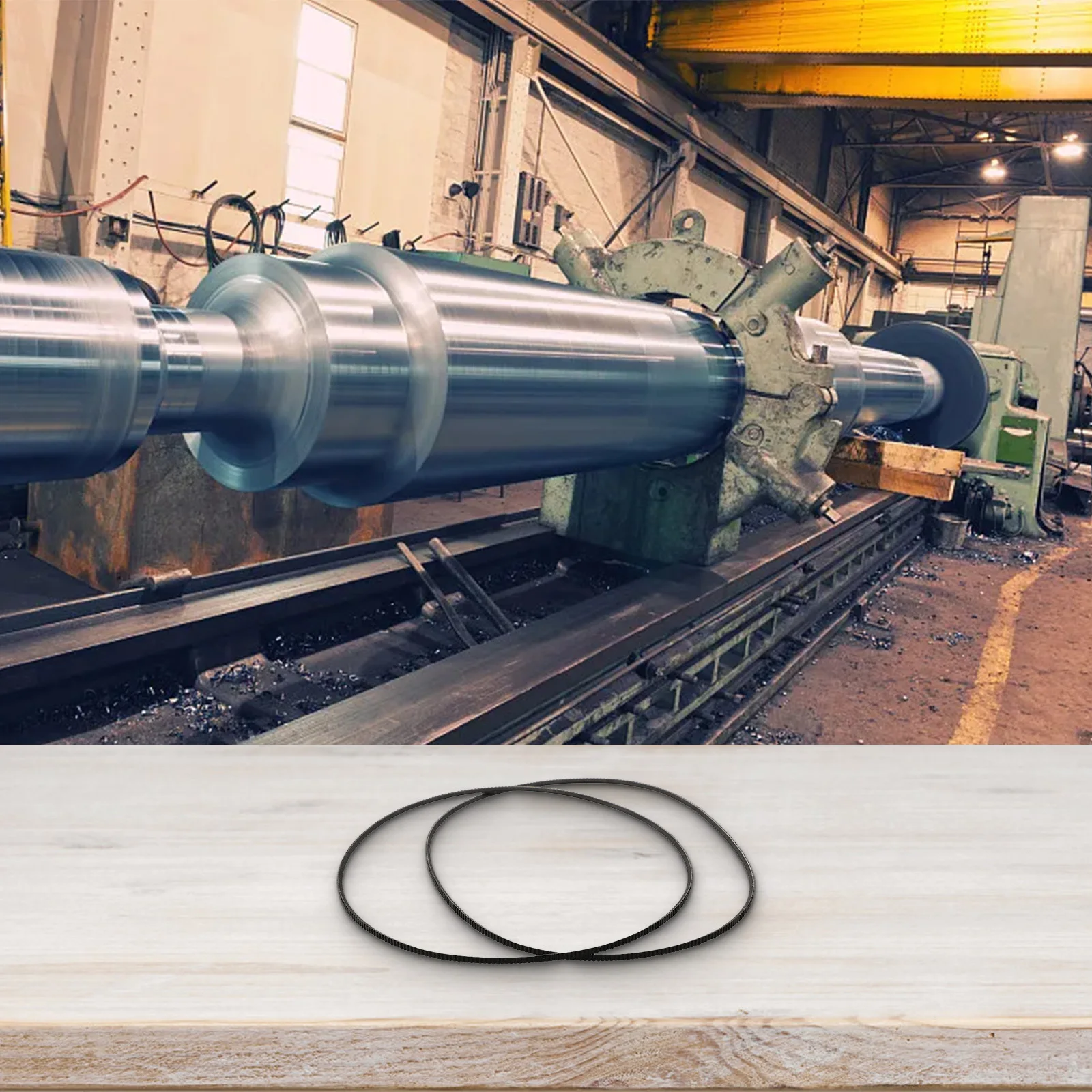 Lathe Belt 2PCS 5M710 Drive Belt for Harbor For Freight Lathe Motor with Shock Absorbing and Noise Reducing Properties