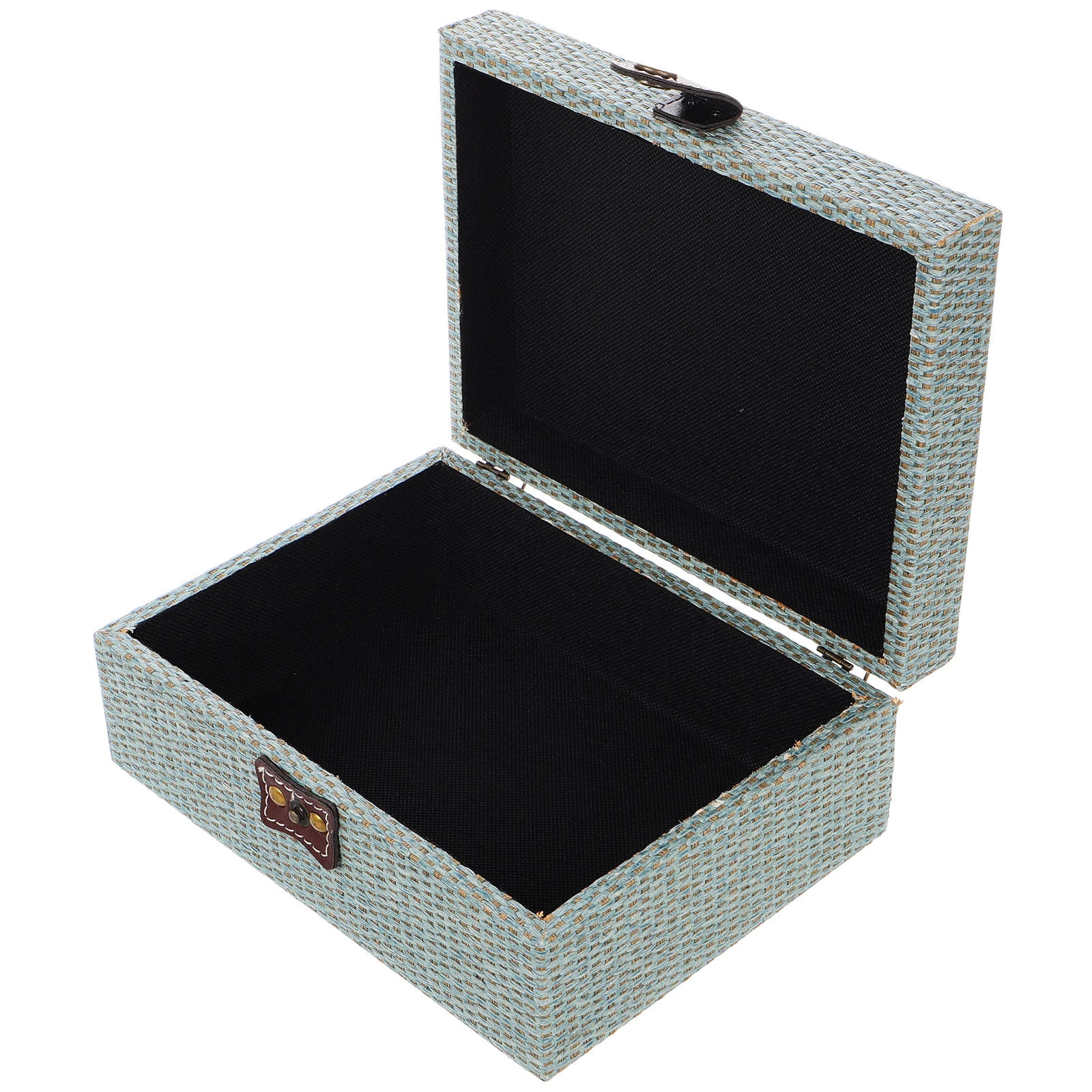 

Wooden Storage Box Rectangle Large Capacity Home Decor Keepsake Chest Jewelry Box Document Organizer Treasure Chest