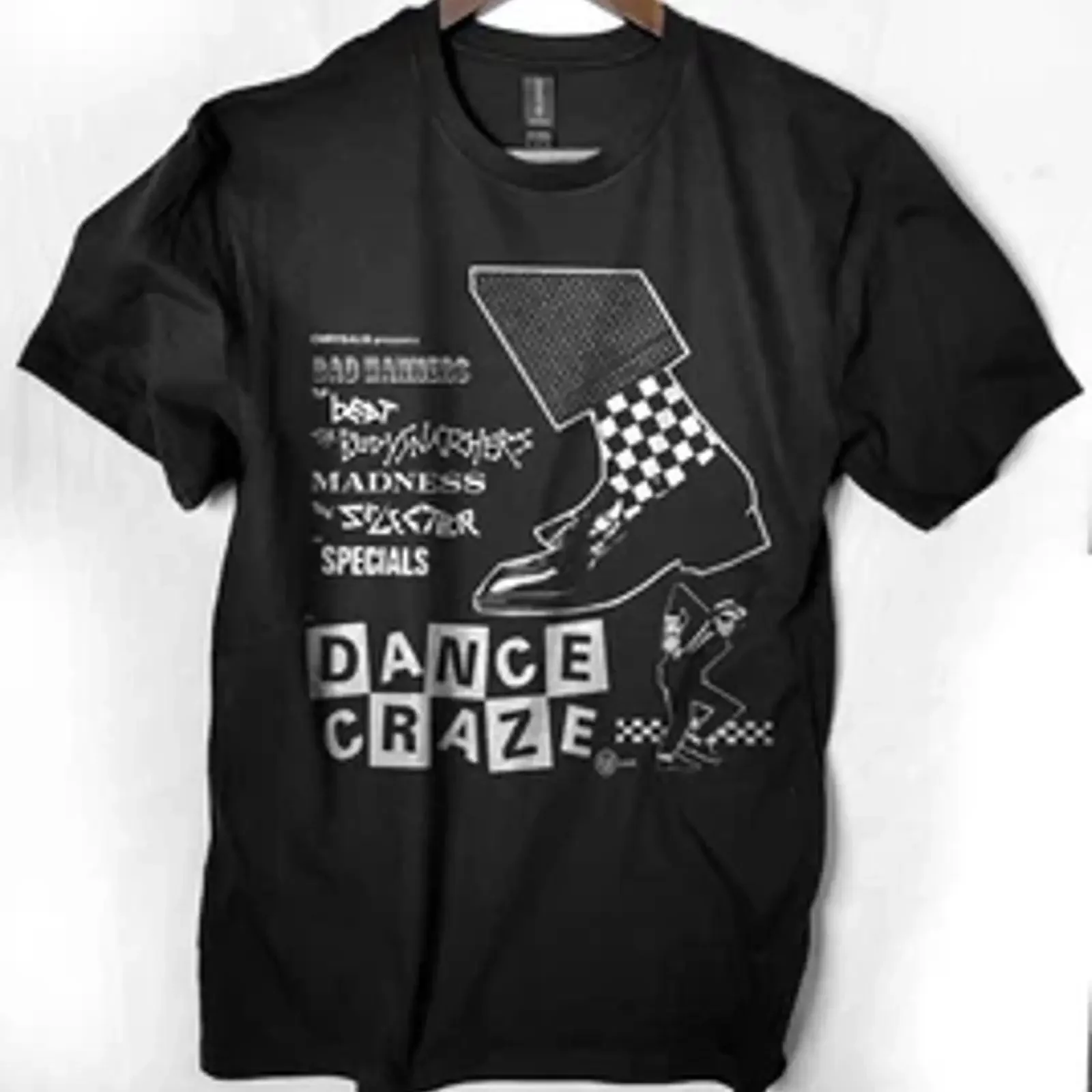 Dance Craze T Shirt ska punk madness selector specials vintage Washed designer clothes Top For Everyday Wear homme streetwear