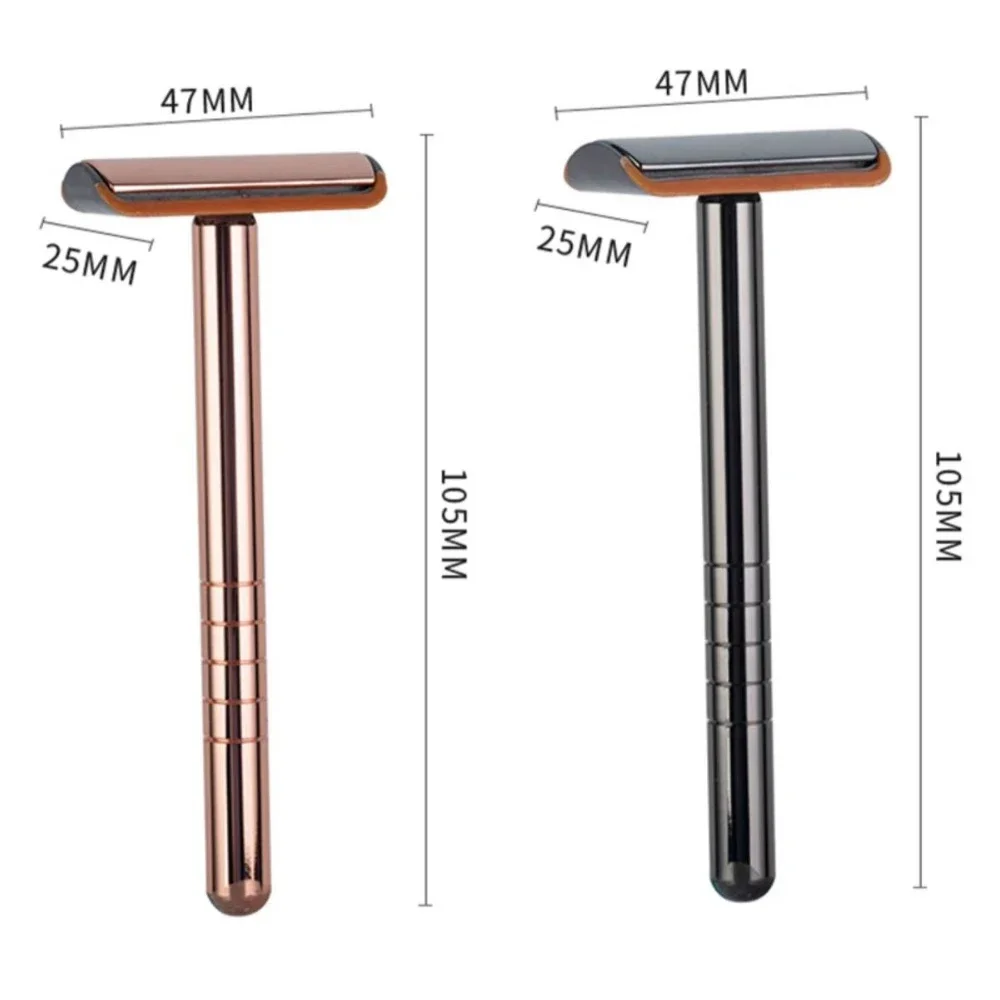 RZACLEA03T New Design Innovate Safety Razor Double Edge Blade Aluminum Alloy Shaving Razor With Lubrication Strip For Men Women