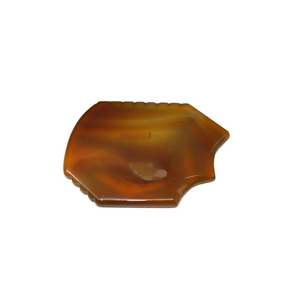 

Brown Jade Stone Guasha Board- Body Care Slimming Gua Sha Tool Red Agate Scrapping Board