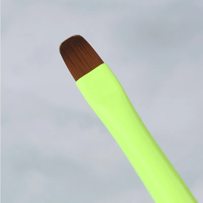 Pincel verde para uñas, pincel para gel, para manicura acrílica, extensión de uñas con gel UV, pincel para pintar y dibujar esmalte 4