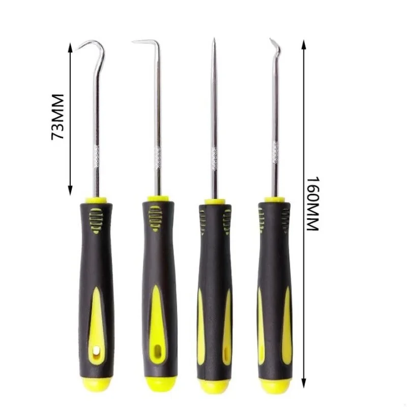 Car Remover Tool Set 4PCS/Set O Ring Oil Seal Gasket Puller Remover Auto Car Pick and Hook Set Automotive Tools