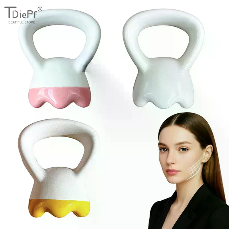 

1PCS Massage Gua Sha Plate Ceramic Guasha Massage Board Ring Shape Skin Tightening Compact Ergonomic For Face Head Shoulder Knee
