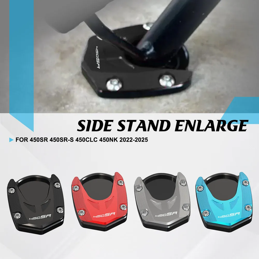 

FOR CFMOTO 450SR 450SR-S 450CLC 450NK 2022 2023 2024 2025 Kickstand Foot Side Stand Extension Enlarger Support Plate Pad 450 SR