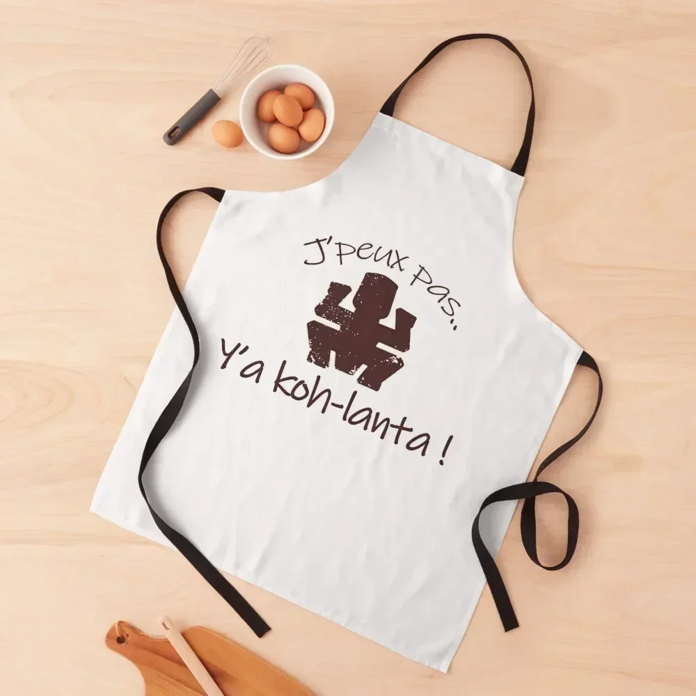 

I can't, i have Koh-lanta, french message Apron Kitchen Women kitchen woman Barber christmas kitchen cloths Apron