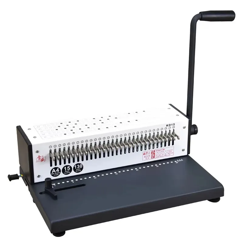 Factory Single Spiral Punching Machines KD15 30 Holes DIY Spiral Book Binding Machine