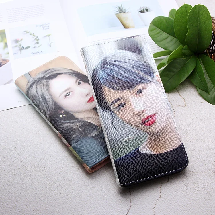 Personalized Photo Wallet for Women Men Custom Photo Long Short Zipper Wallets Mother's Father's Day Gift for Her Girl Daughter