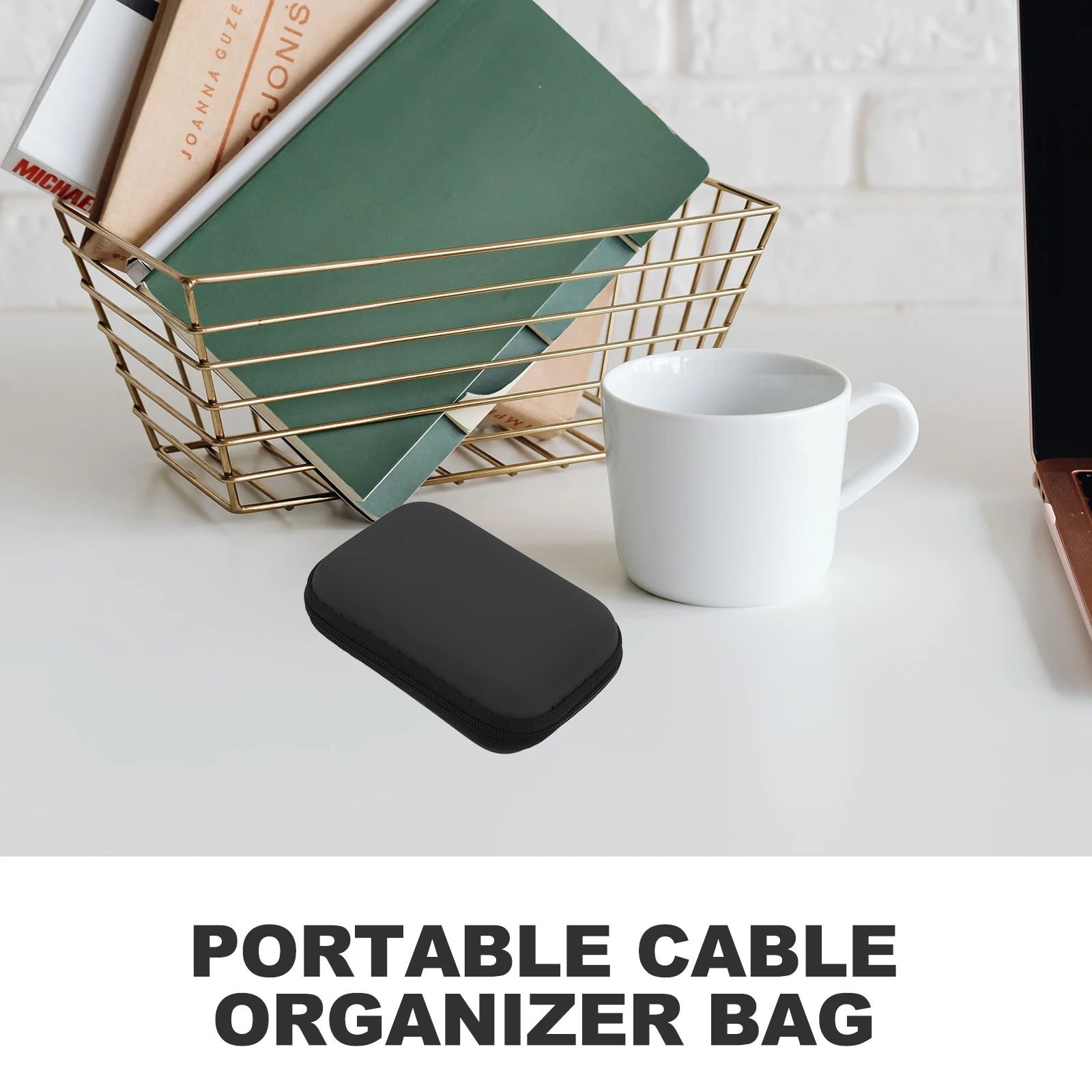 

8pcs Data Line Headphone Storage Bag Durable Digital Accessories Organizer Travel Electronic Pouch Portable Cable for Power