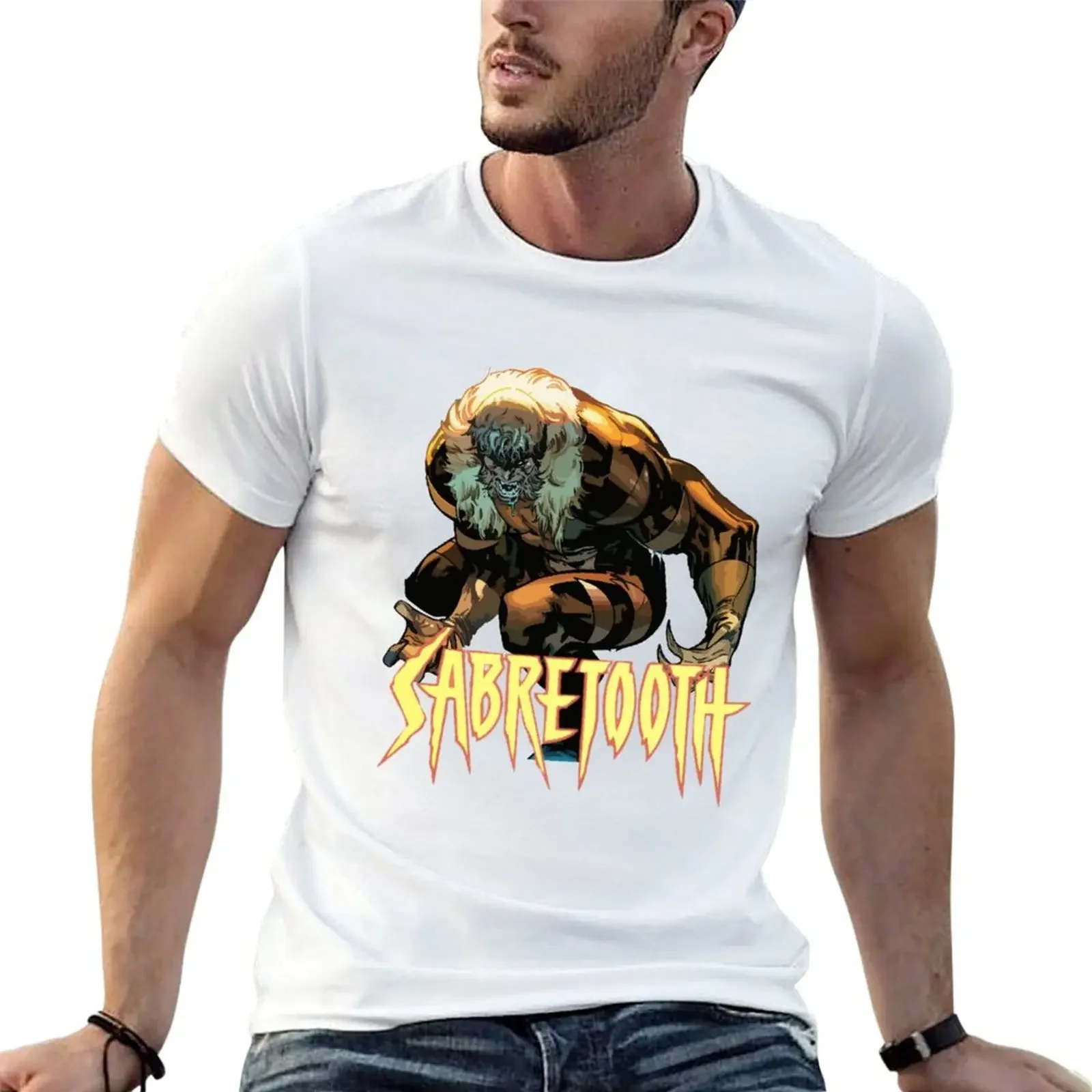 

Sabretooth Logo T-Shirt shirts graphic tees funny meme t-shirts plus size clothes shirts graphic tee tee shirts for men