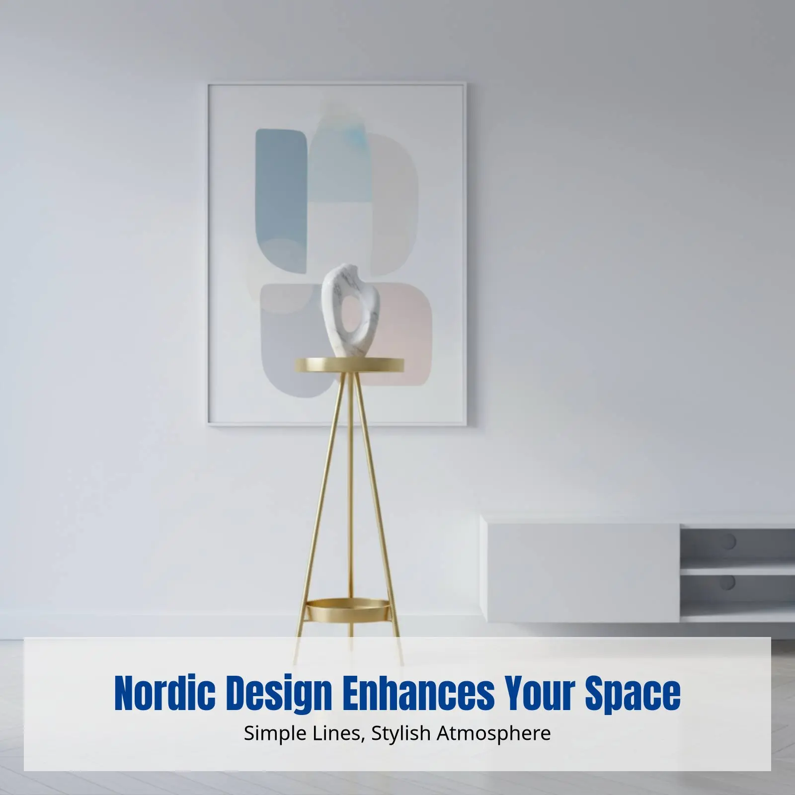 三角形メタルフラワーラック、北欧デザインスタンド、リビングルーム用折りたたみ式収納棚