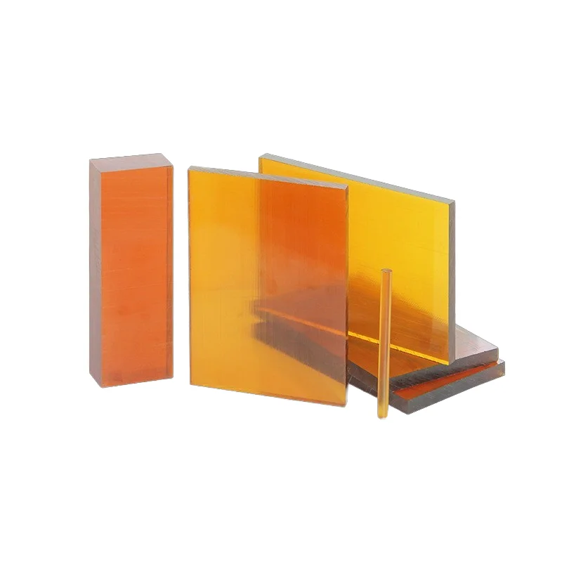 

New Stock Amber PEI Sheet High Temperature Resistant Zero Cut Thickness 3mm Plus Fiber PEI Bar Natural Color Plastic Sheets