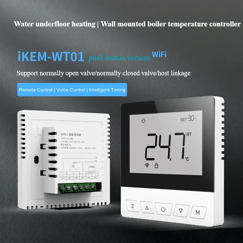 Wifi Room Thermostat Underfloor Heating System Thermoregulator for Gas Boiler Smart Thermostat Floor Water Controller Works