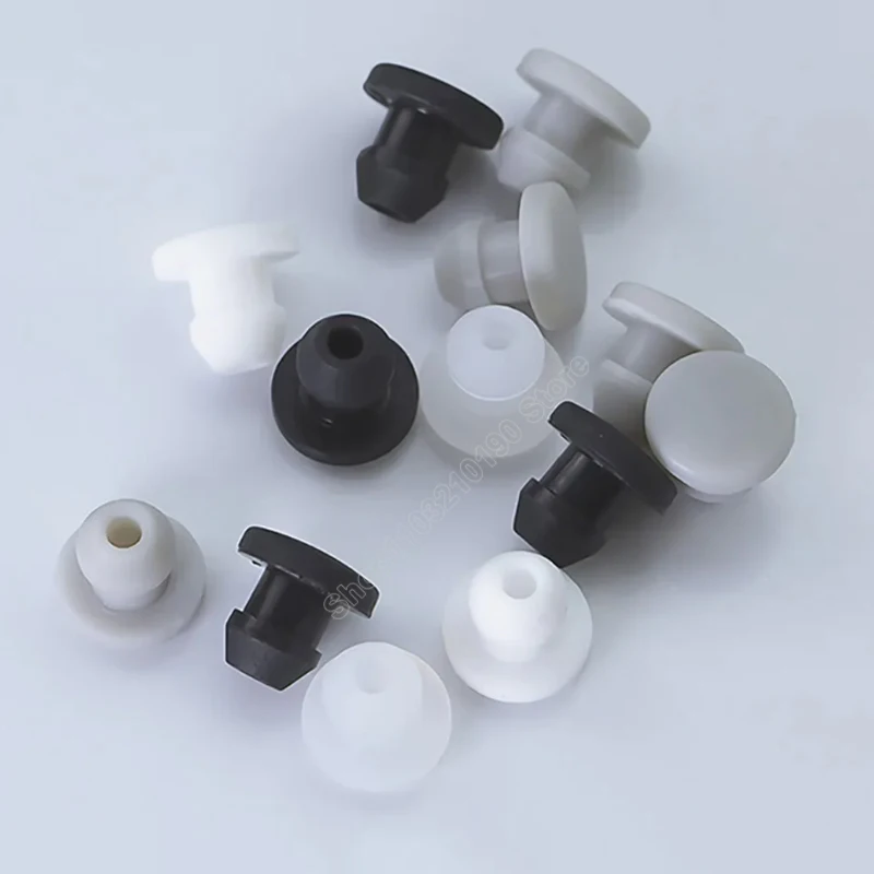 Silicone Rubber Snap-on Hole Plugs 2.5 3 3.5-50.6mm Blanking End Caps Seal Stopper Pipe Tube Inserts Bung Black/Grey/Clear/White