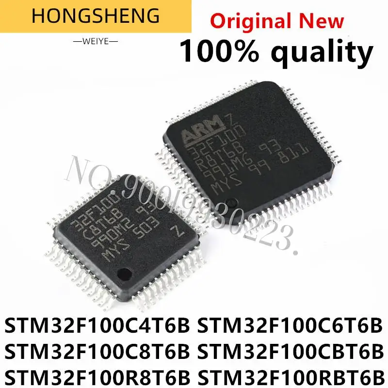 1pcs/lot  100% STM32F100C4T6B STM32F100C6T6B STM32F100C8T6B STM32F100CBT6B STM32F100R8T6B STM32F100RBT6B LQFP Chipset IC