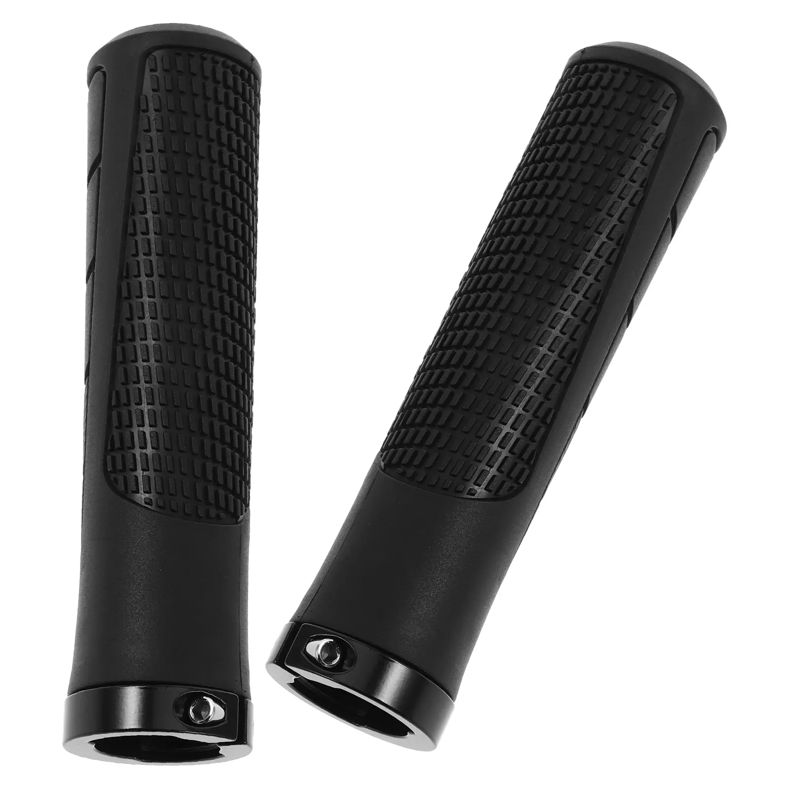

2 Pcs Rubber Bicycle Grips Comfortable Nonslip H lebars Black Kids Road Accessories Mountain Bike Horn ergonomic grips h