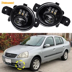 2 Pieces Car Right + Left LED Lens Fog Light Assembly DRL For Nissan Platina 2002-2010 30W Fog Daytime Running Lamp H11 12V
