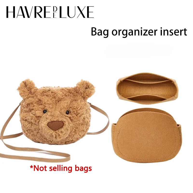 Saco organizador inserção para xícara de café urso pipoca moda durável saco suporte armazenamento modificação interna saco acessórios