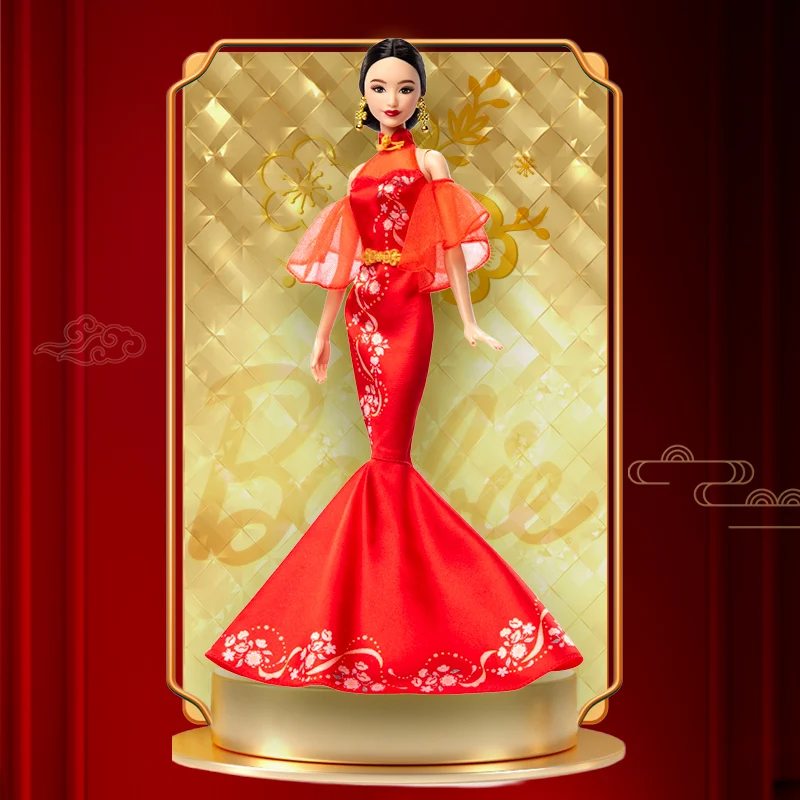 Bonecas barbie venda quente barbie edição limitada de ano novo mei shaoxin hua estilo chinês coleção caixa de presente coleção presente