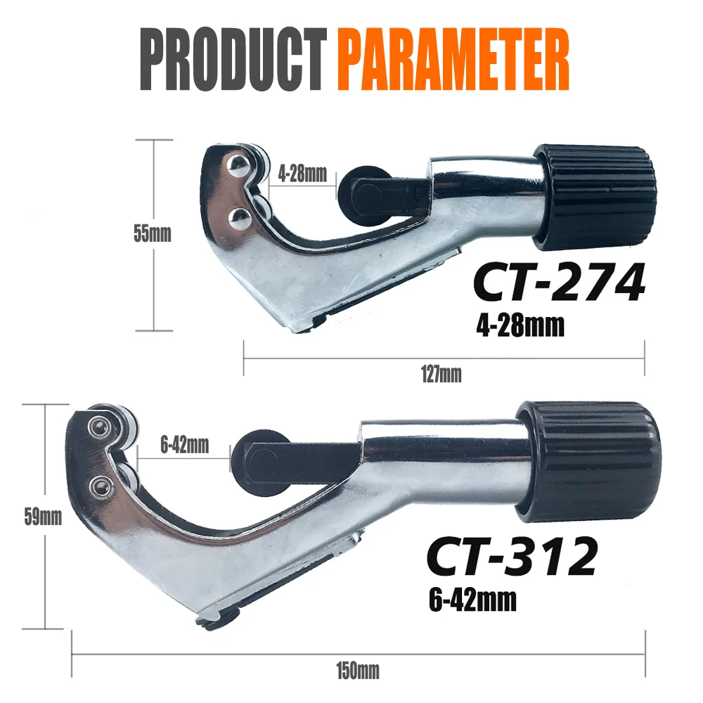 4-28mm 6-42mm Pipe Cutter For Cutting Stainless Steel Copper Aluminum Tube Bicycle Repair Cut Plumbing Hand Tools