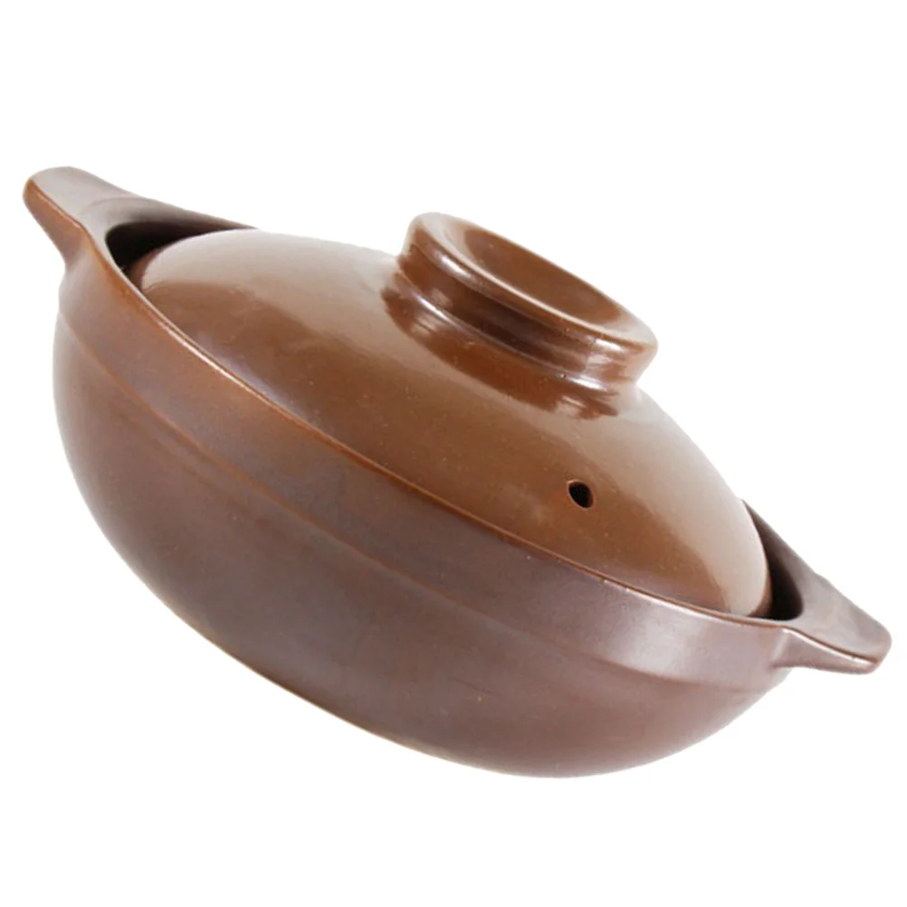 

High Temperature Resistant Casserole Rice Noodles Dish Household Soup Pot Ceramic Cookware Heat Resistant Cooking Stew Pot