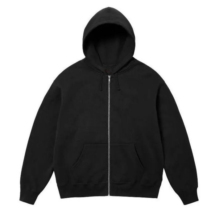 

E585 Zipper Hoodie Long Sve Street Sle Casual Cotton Sweatirt Street Faion Winter Collection Loose Fit Hooded Sweats...