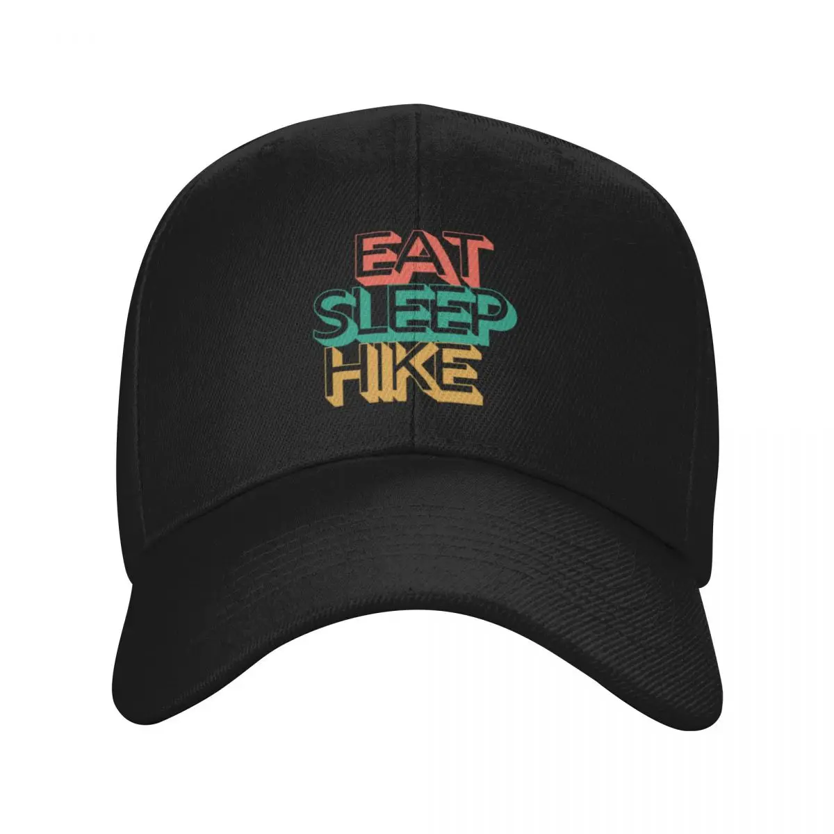 Fashion Eat Sleep Hike baseball cap Vintage Washed Denim Hat Cap Women's