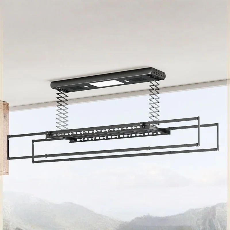 Retractable Balcony Drying Rack-Smart, Automatic, and Concealed Electric Clothes Dryer with Remote Control