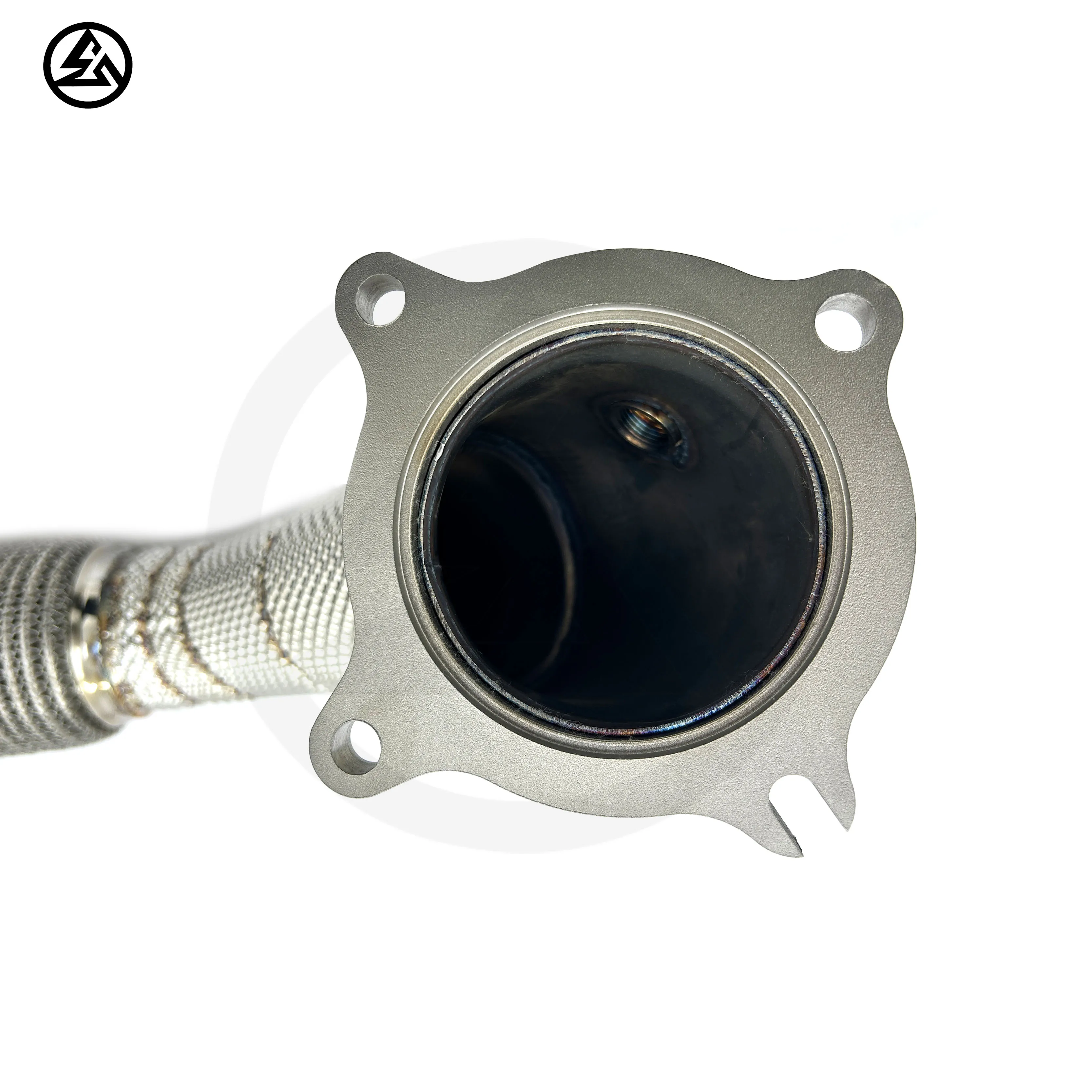 High Quality  Downpipe For Volvo S60 V60 XC60 3.0t T6 Performance Racing Exhaust Free Flow Downpipe With Heat Shield