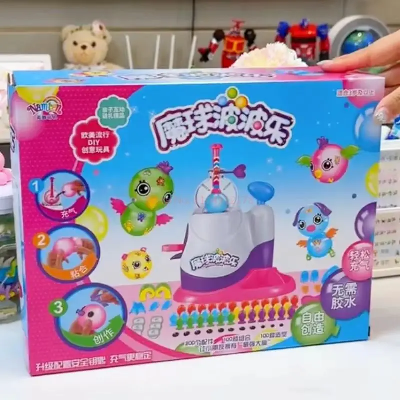 Magia appiccicosa felice fai da te animale mostro giocattolo Kawaii tema per ragazzi ragazze assemblato Bobo puzzle fatto a mano decorazioni giocattoli regali di compleanno