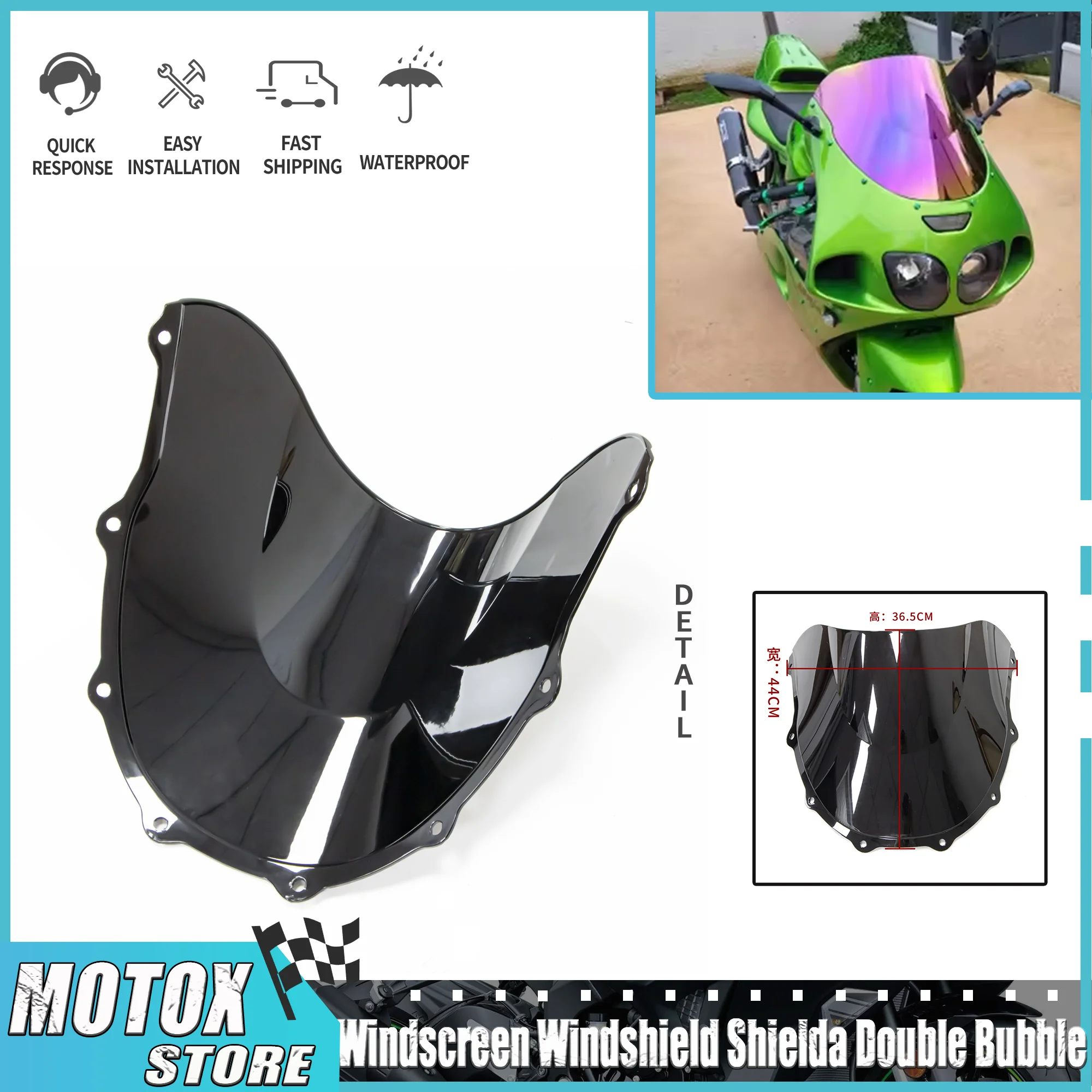 

Экран ветрового стекла для Kawasaki ZX7R 1996-2003