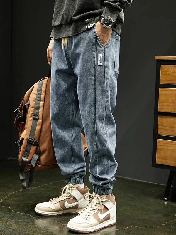 

Retro American Waed Men's Jeans Casual Loose Straight Leg Harlan Trousers Autumn New Sle Large Size Comfortable Long Pants