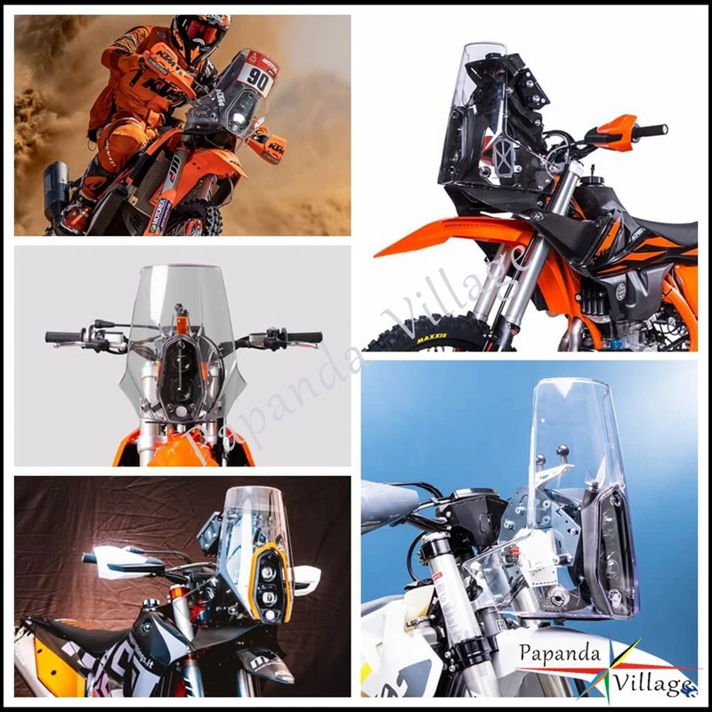 Motocross Rally Adventure-R Fairing Windshield Protector Guard Cover Clear For 450 701 For BAJA Enduro 690 R 790/890 EXC 500 FE