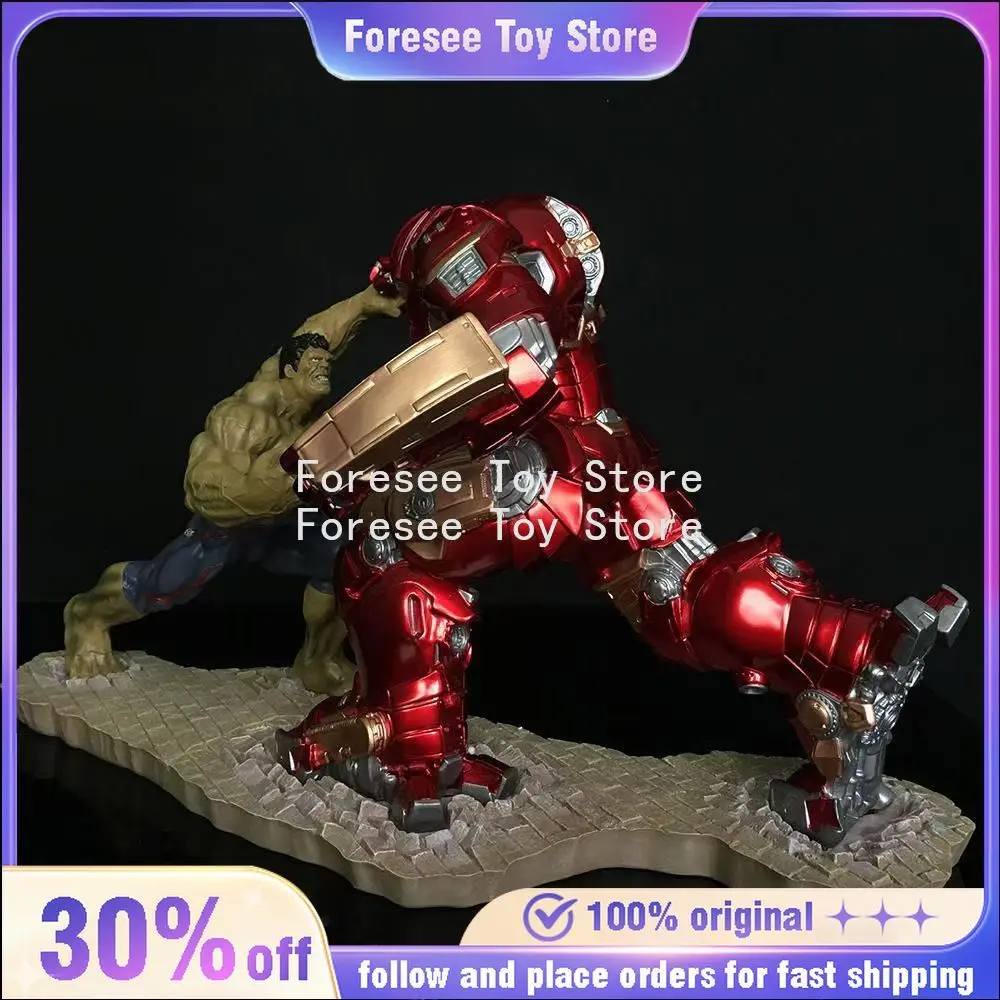 32cm hulk vs hulkbuster figura marvel anime figuras coleção modelo de resina ornamento de mesa decorações melhores presentes para crianças