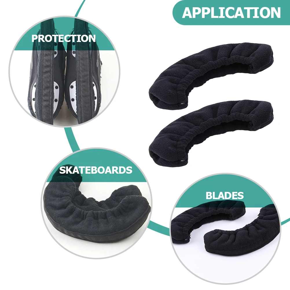 

Skating Blades Guard Ice Skates Protective Cover Oxford Velvet Material Hard Structure Safe for Hockey Roller Skates