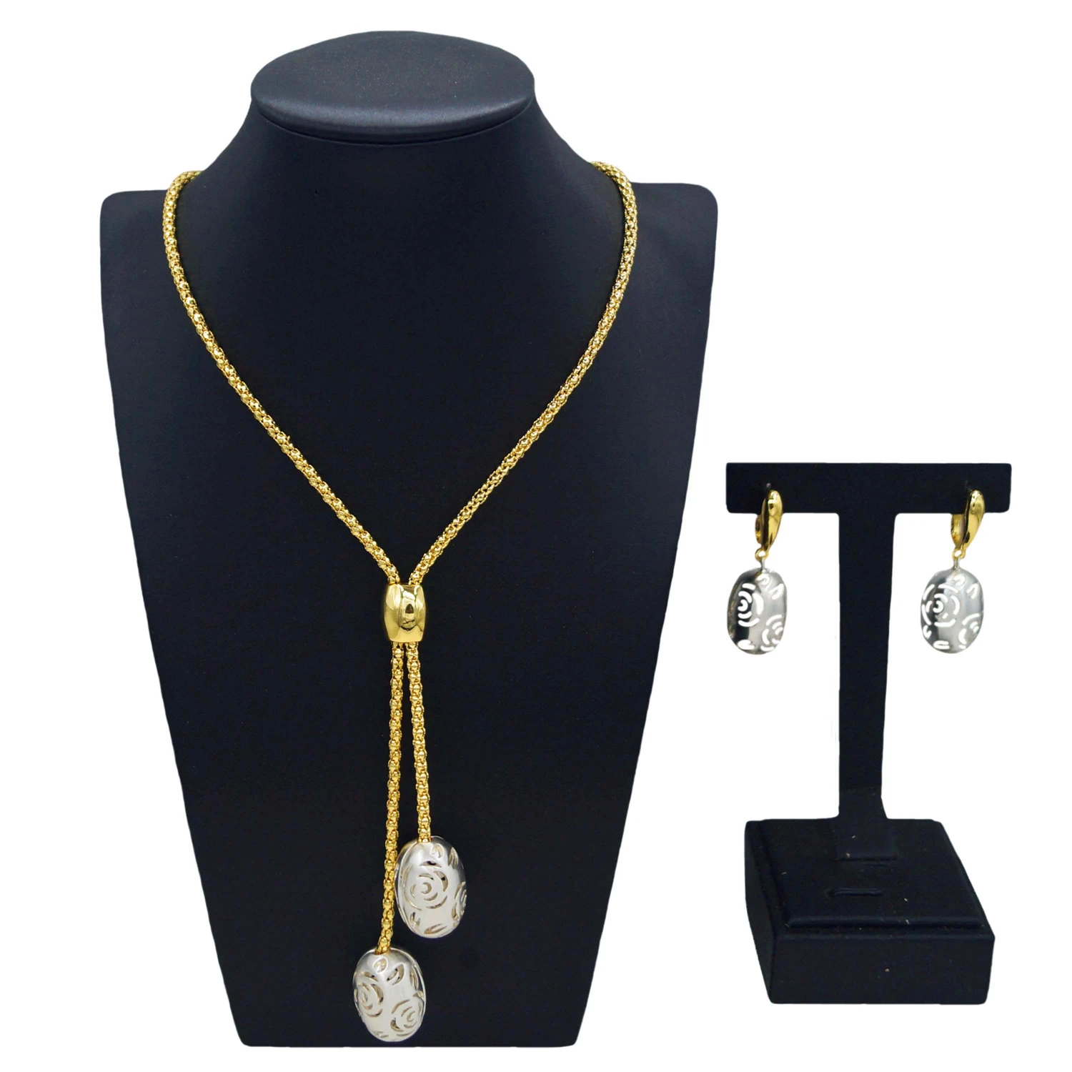 

Yuleili new fashion jewelry set simple style low-key atmosphere gold-plated chain has texture elegant romantic girl birthday gif