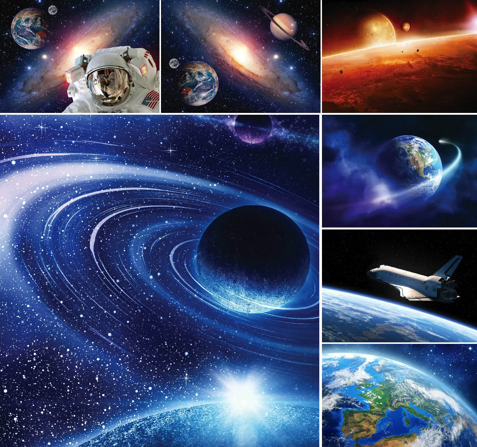 

SPACE, PLANET Print Art Canvas Poster For Living Room Decor Home Wall Picture