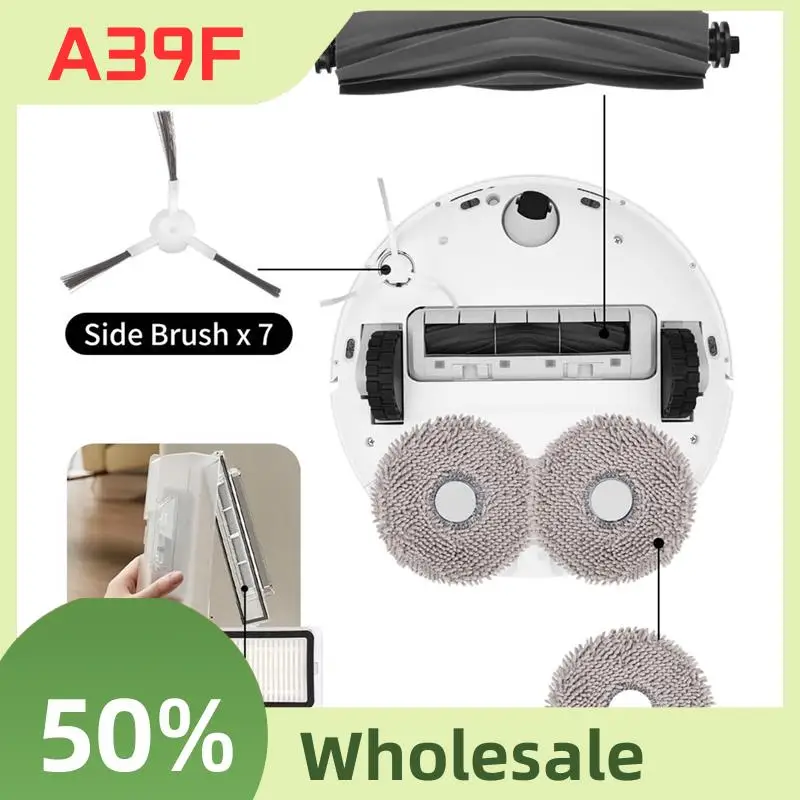 A39F العلوي ل Dreame L10S Ultra / L10 الترا جهاز آلي لتنظيف الأتربة فرشاة جانبية رئيسية مرشحات Hepa ممسحة منصات أكياس الغبار استبدال جزء