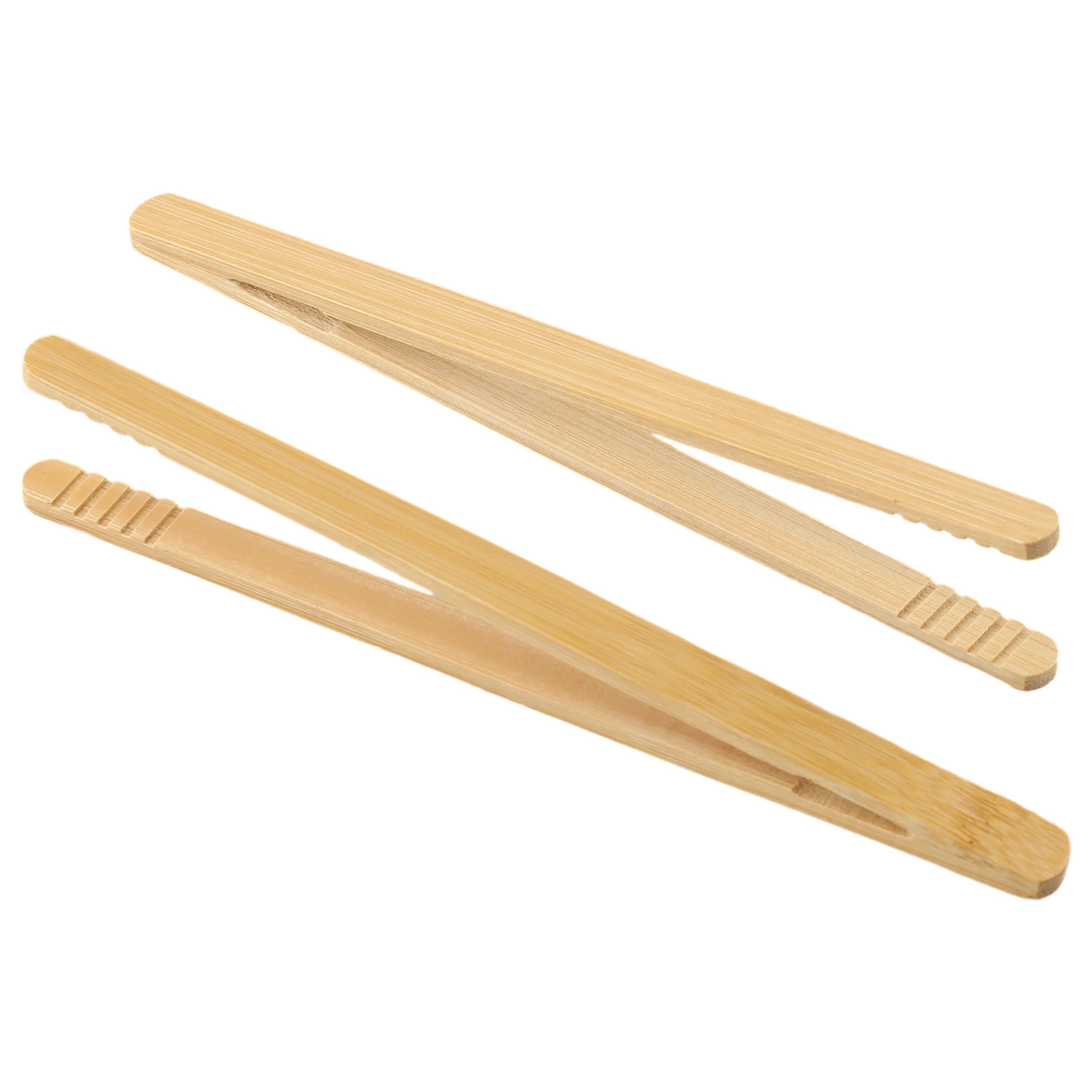 10 pz 18cm legno pinze per alimenti in legno pinza in legno naturale antiscottatura per Toast/insalata/tostapane/pancetta/zucchero/ghiaccio/tè utensili da cucina