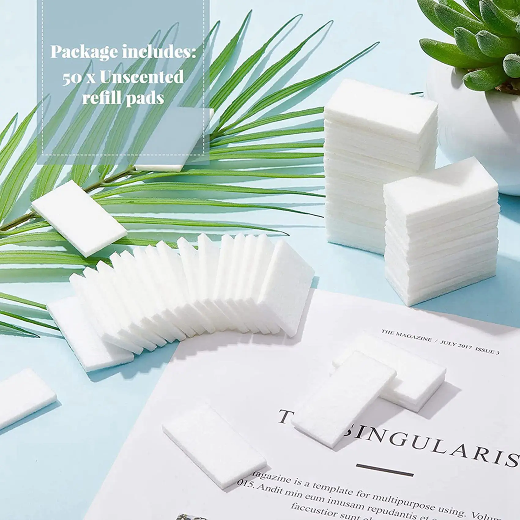 A83X-100 Pcs Unscented Refills Aromatherapy Pads Arom Oil Pads Electric Diffusers Pads For Fragrance& Ball Plugs Diffusers