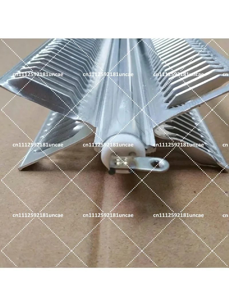 2000W 617MM X Type Cross Heating Tube, Pure Aluminum Integrated Electric Heater Element for Skirting Heater