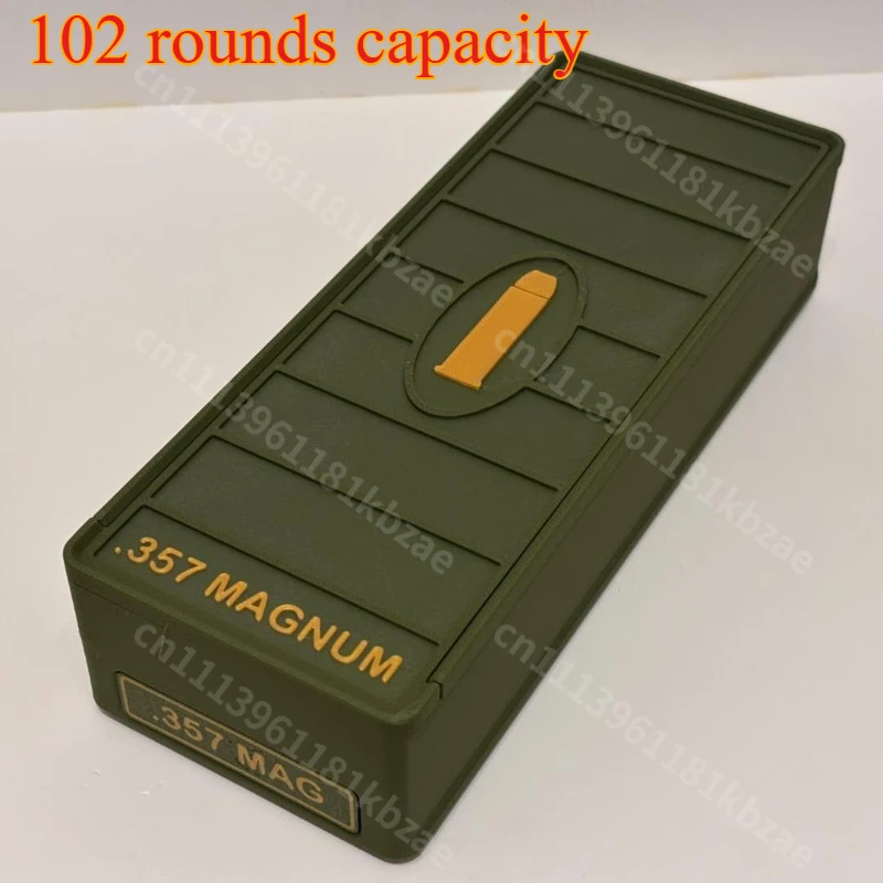 Caja de Almacenamiento para Balas 357 MAG, Impresión 3D, Caja de Almacenamiento para Balas 357 Magnum, Decoración de Escritorio