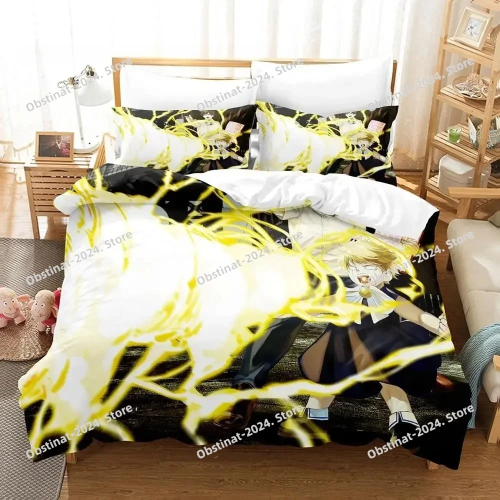 ¡Impresión 3D Anime Zatch Bell! Juego de cama individual, doble, tamaño Queen y King, juego de funda nórdica para dormitorio de niños y adultos, Textiles para el hogar