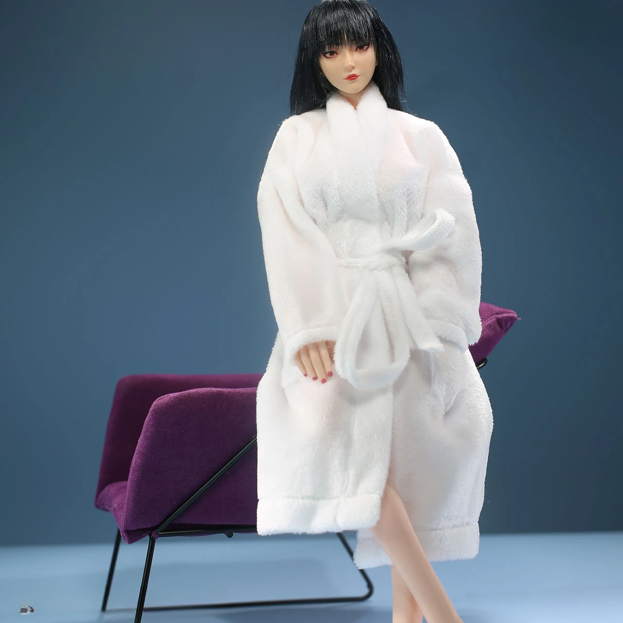 1/6 Scale Sexy Semi Transparent Bathrobe Long Pajamas Model for 12in Action Figure Doll Toys Collections