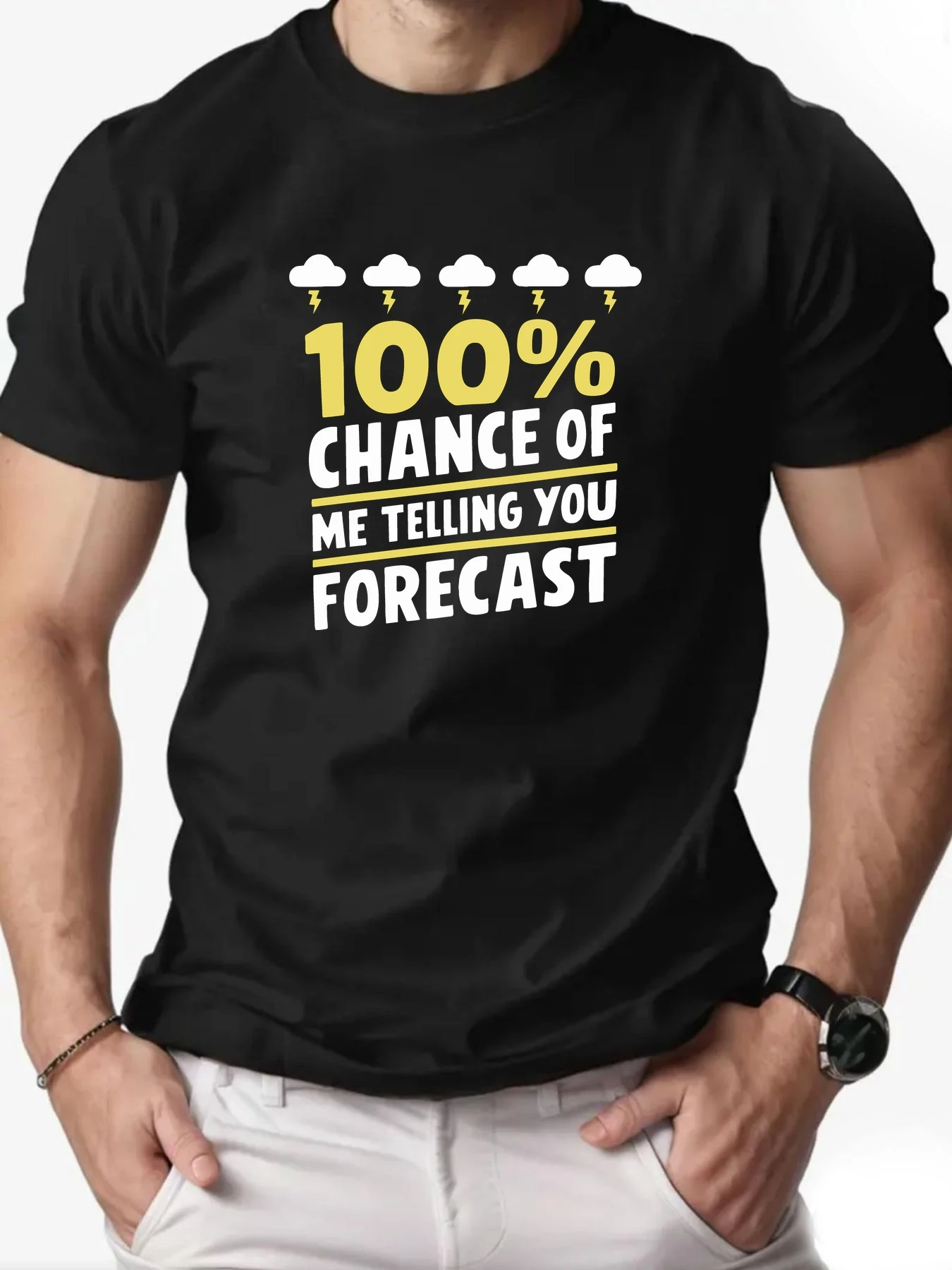 Pop Men T-shirt 100% Cotton English Letter Print Round Neck Breathable Streetwear Oversized Tee Casual Fashion High Quality Clot