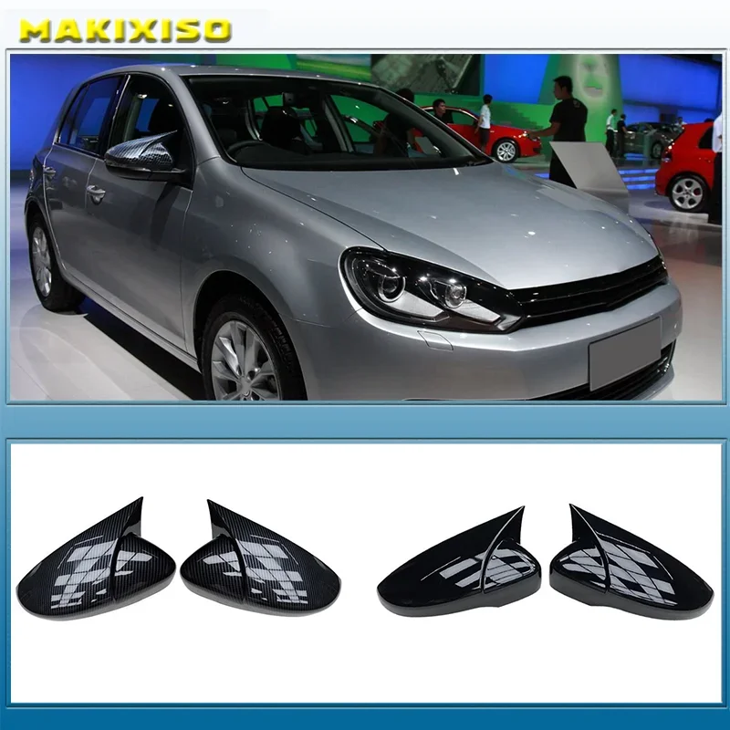 

2 pieces For VW Golf MK6 R20 Touran Golf GTI 6 Golf 6 R Wing Mirror Cover Caps for Volkswagen Mirror Cover Caps