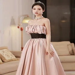 Hot sale No.25 evening dress 2024 new style small bride engagement dress banquet temperament high-end