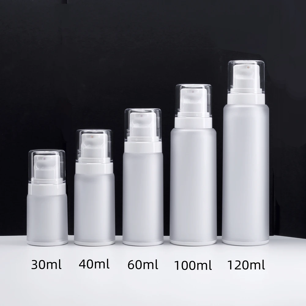 

30ML 40ML 60ML 100ML 120ML Lotion Pump Bottle For Essential Oil Beauty Empty Frosted Plastic Perfume Spray Bottles 100pcs