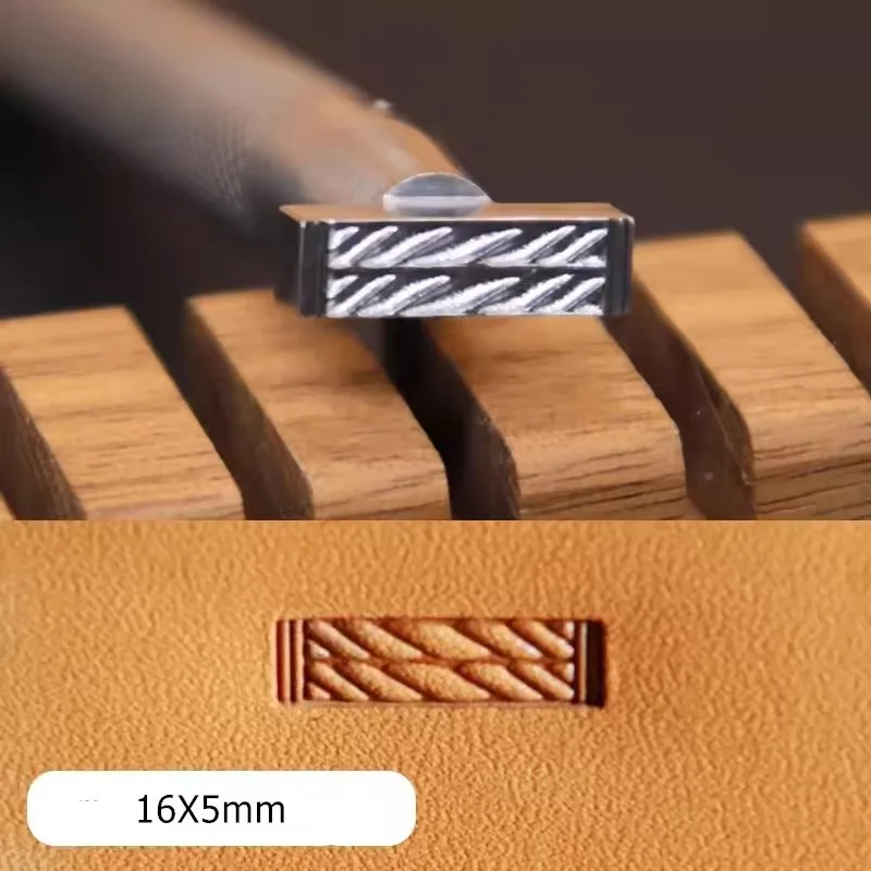 

Инструмент для 3D-тиснения по коже из плетеной веревки, форма для гипер-тиснения из нержавеющей стали 304 для вырезания узоров на коже, материал для штамповки и пробивки