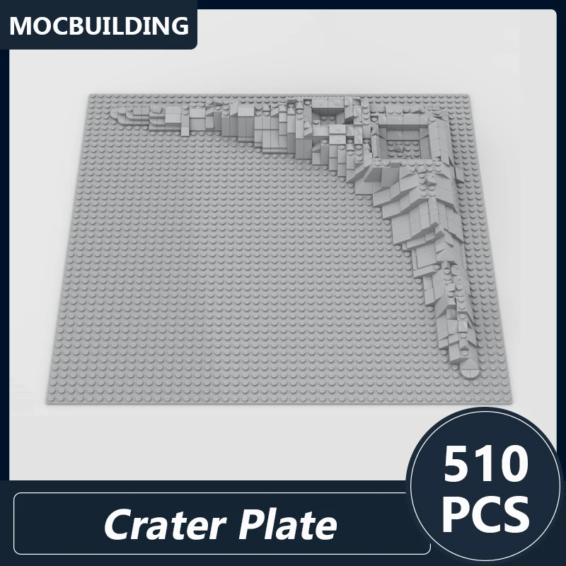 Crater Plate for the New 10497 Galaxy Explorer Model Moc Building Blocks DIY Assembled Bricks Classic Space Series Display Toys